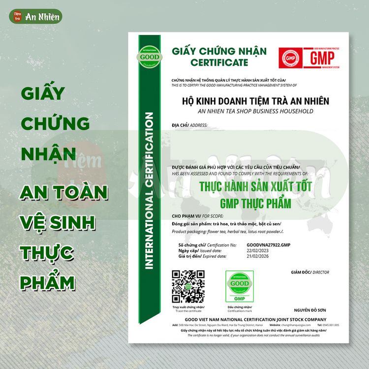 Giấy chứng nhận An toàn vệ sinh thực phẩm